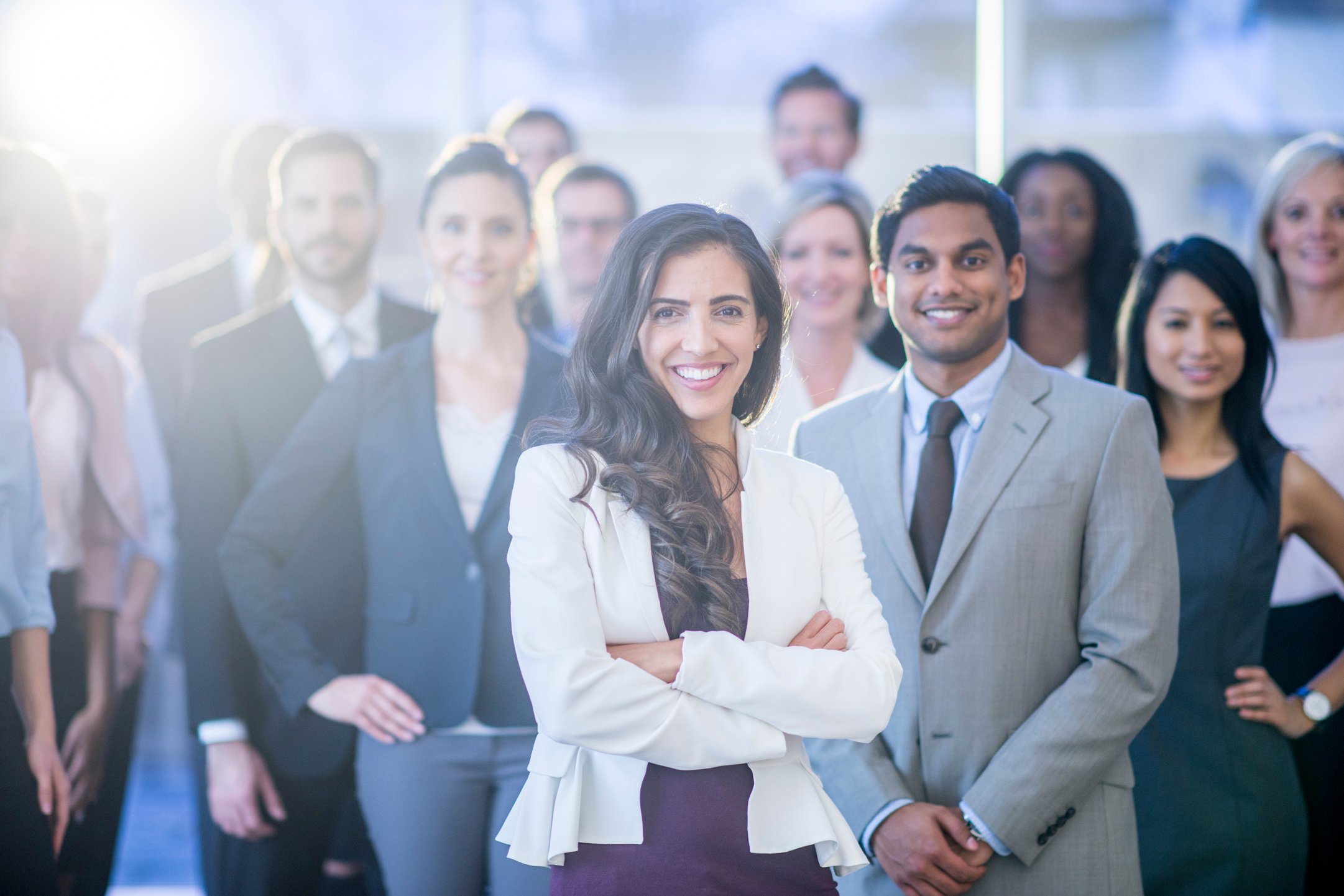 Happy Group Of Office Workers